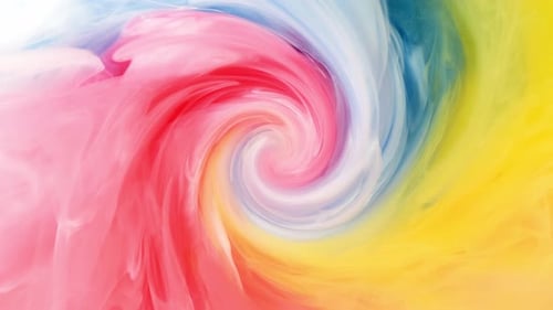 Abstract Colorful Swirl Animation Background