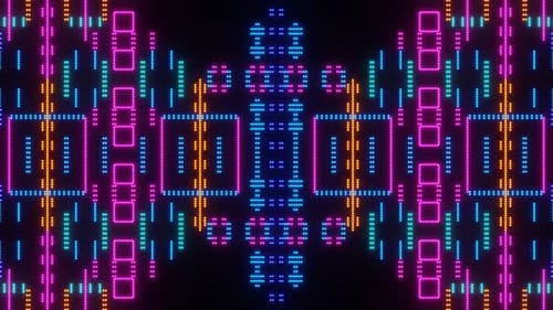 Abstract Animation Of Vj Loop Pixels 02