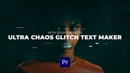 Creador de textos Ultra Chaos Glitch | Premiere Pro