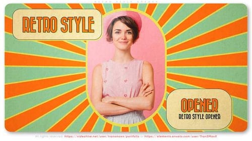 Dynamic Retro Opener with Vibrant Geometric Transitions