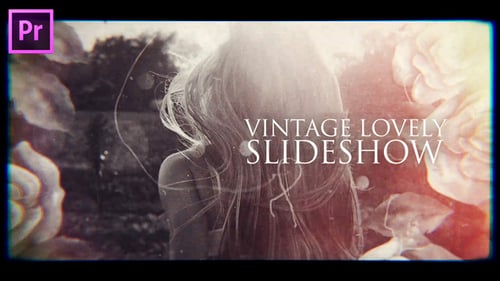 Nostalgic Film Strip Slideshow with Floral Accents and Light Leaks