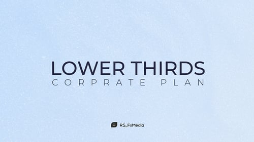 Lower Thirds | Corporate Plan
