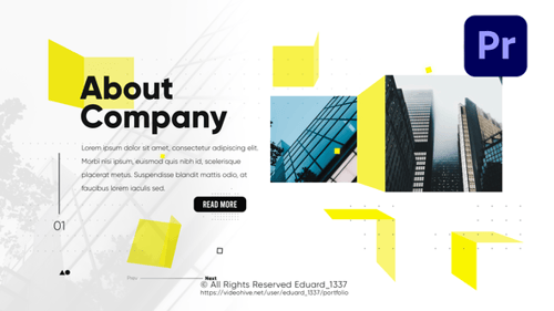 Creative Studio Light Presentation / Premiere Pro MOGRT