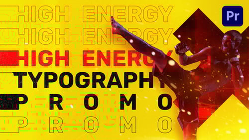 Energy Typography Promo | Mogrt