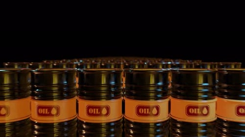 Crude Oil Barrels Production Storage Loop