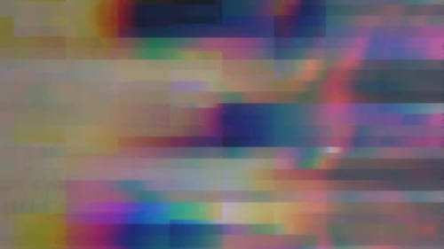 Digital Glitch Color Noise Distortion Effect