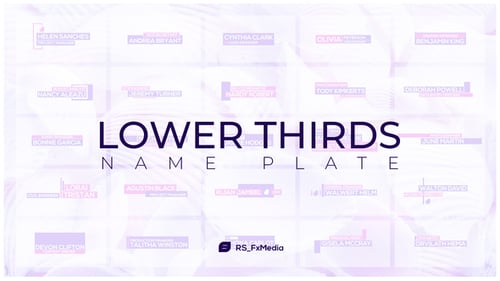 Lower Thirds | Name Plate