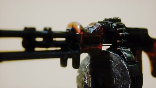 sowjetisches Maschinengewehr
