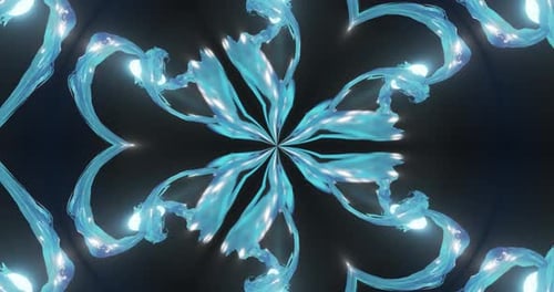 Looped kaleidoscope Abstract Symmetrical Of Geometric Seamless Pattern shape