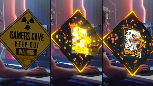 Gamer Zone Logo Transition