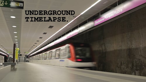 Time Lapse Subway and Passengers