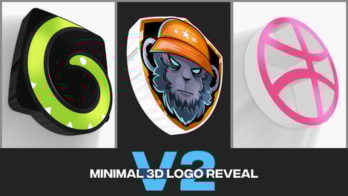 Minimal 3d Logo Reveal V2