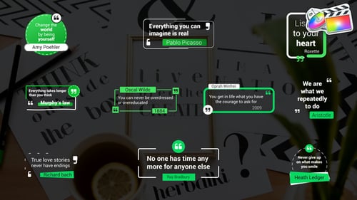 Clean Animated Quotes Titles for Engaging Text Displays
