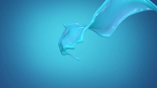 Light Blue Paint Splash on Gradient Background