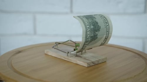 Dollar in Mausefalle.