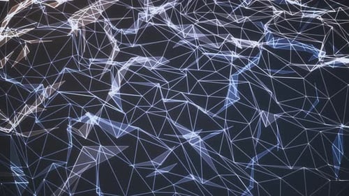 Abstract Digital Network Plexus Background Animation Loop