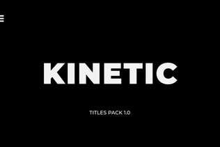 Kinetic Titles | After Effects