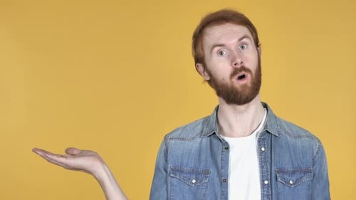 Young Adult Presents with a Surprised Expression