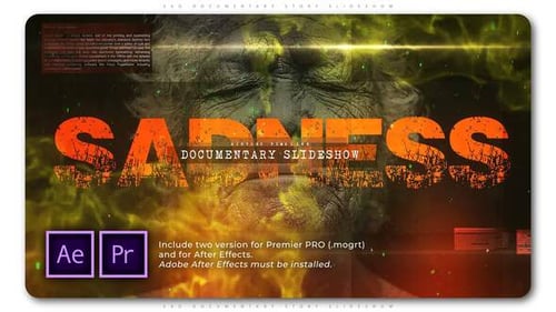 Presentación de diapositivas de una historia documental triste