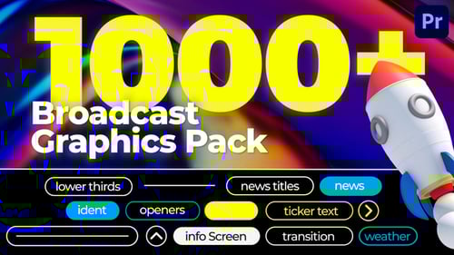 Professional Broadcast News Graphics Pack: Titles, Lower Thirds, and Infographics