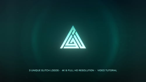 Dynamic Glitch Logo Reveal Pack