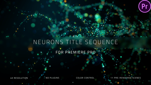 Secuencia de títulos de Neurons para Premiere Pro