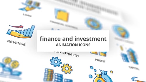 Finance and Investment Animated Icon Pack