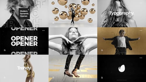 Fast Dynamic Opener/Promoción de tipografía Stomp/Introducción corta y limpia al vlog/Canal de Youtube