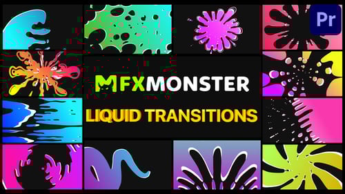 Dynamic Liquid Motion Graphic Transitions