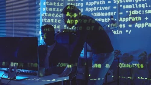 Programmers Working at Night