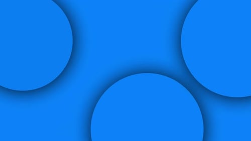 Abstract Blue Circles Seamless Loop Background