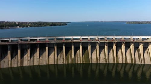 City Traffic on the Hydroelectric Dam