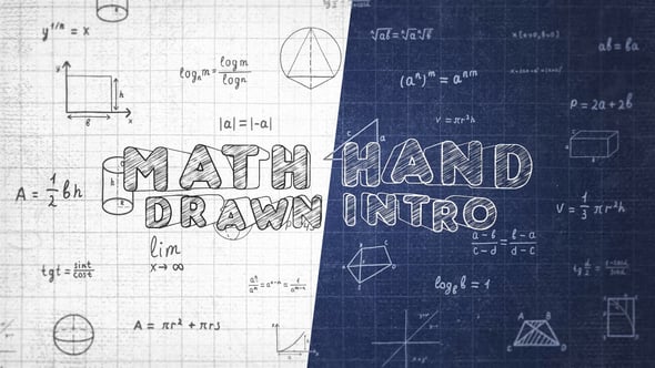 Hand Drawn Math Chalkboard Opener for Educational Videos, Openers ft ...