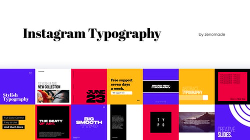 Instagram Typography for Premiere Pro