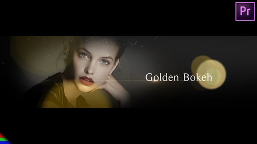 Elegant Golden Bokeh Slideshow Presentation