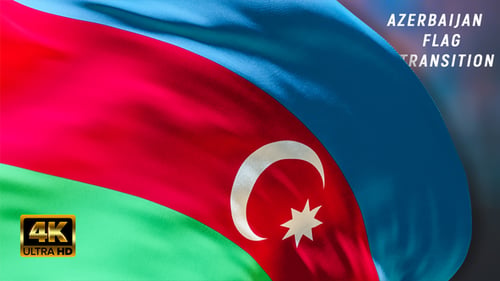 Transición de bandera de Azerbaiyán