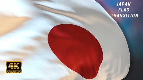 Japan flag transition