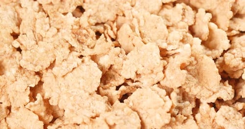 Enticing Close-Up of Crispy Golden Corn Flakes