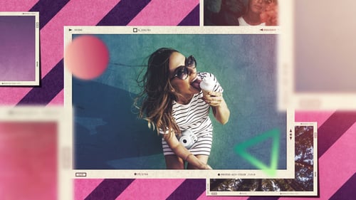 Vibrant Photo & Video Grid Slideshow