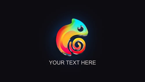 Minimal Logo Reveal Dark