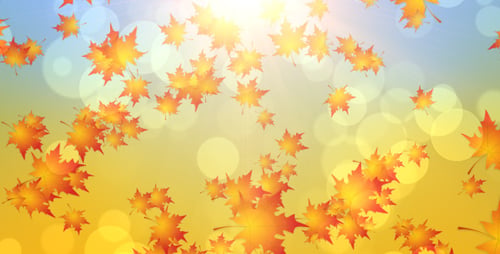 Hojas de otoño cayendo