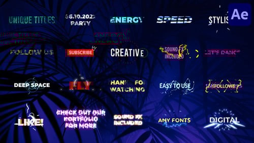 Cartoon Unique Titles | After Effects