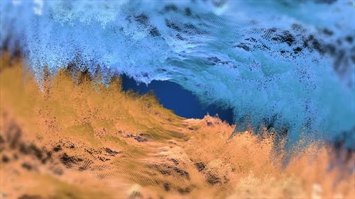 Dynamic Abstract Particle Wave Vortex Background Animation