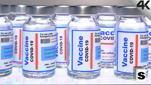 COVID-19 Vaccine Vials in a Hospital Setting