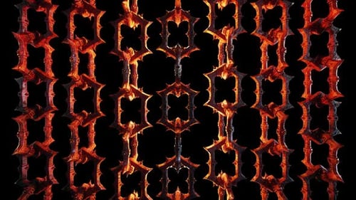 Spiky Metal Chain VJ Loop