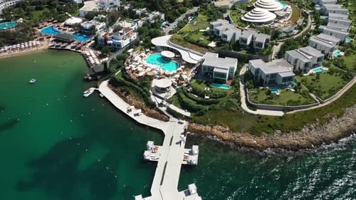 Aerial Pool Summer