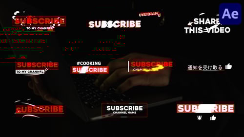 Stylish Subscribe Lower Thirds | After Effects