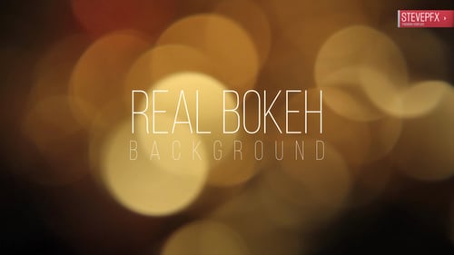 Blurred golden lights creating bokeh effect