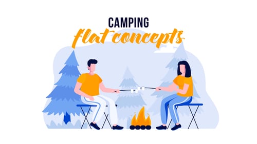 Camping - Flat Concept