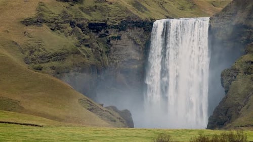 Skogafoss Waterfall In Iceland